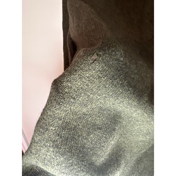 J Crew 100% Lambswool Sweater Collar Button Chest Pockets Size Large Green - Picture 5 of 8